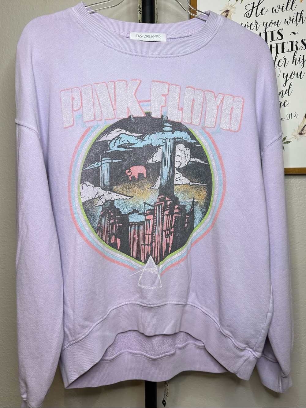 Daydreamer Lavender Pink Floyd Graphic Sweatshirt